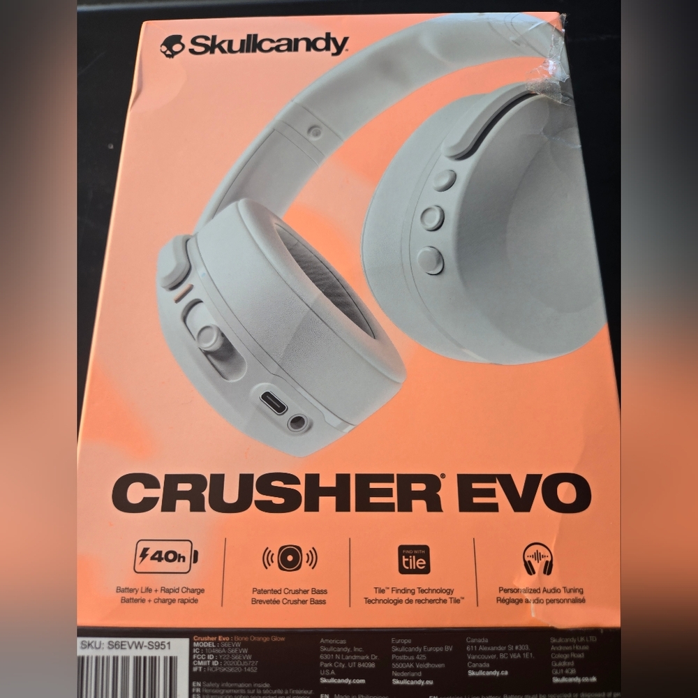 SKULLCANDY CRUSHERS EVO WIRELESS HEADPHONES